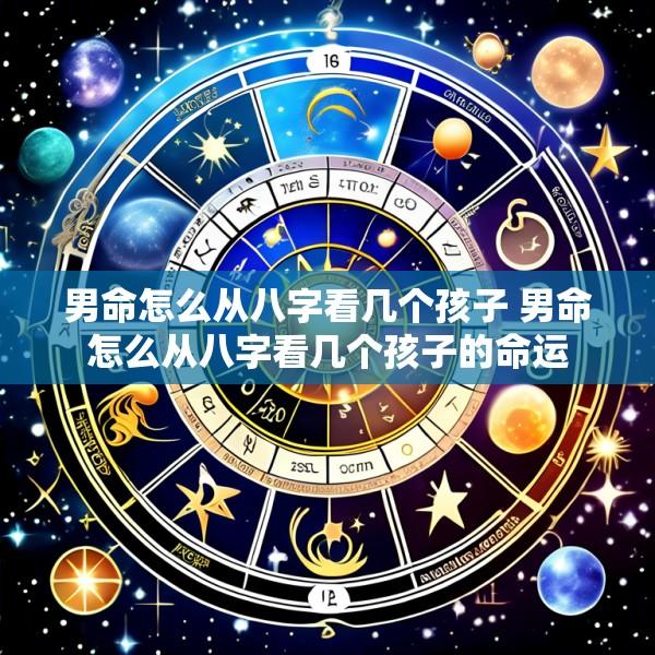男命怎么从八字看几个孩子 男命怎么从八字看几个孩子的命运