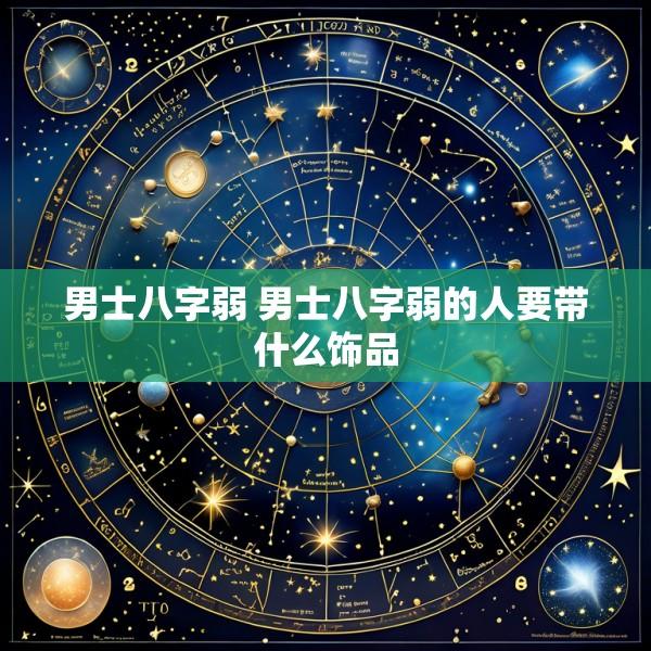 男士八字弱 男士八字弱的人要带什么饰品
