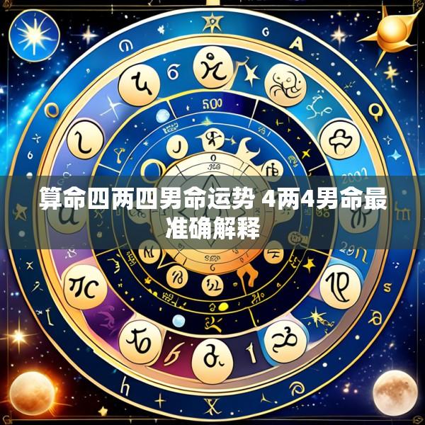 算命四两四男命运势 4两4男命最准确解释