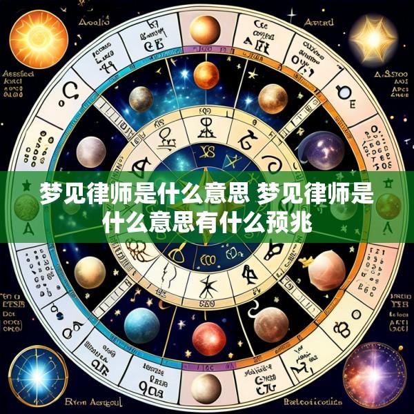 梦见律师是什么意思 梦见律师是什么意思有什么预兆