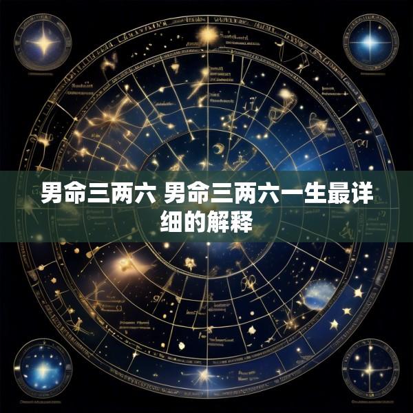 男命三两六 男命三两六一生最详细的解释