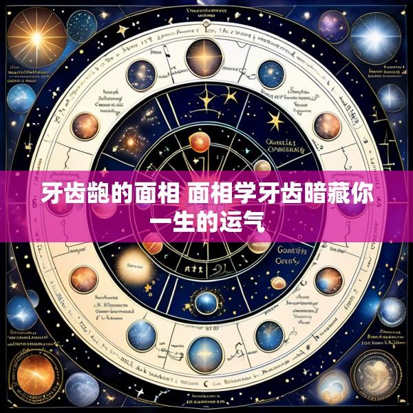 牙齿龅的面相 面相学牙齿暗藏你一生的运气