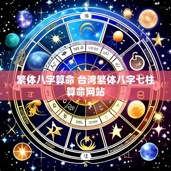 繁体八字算命 台湾繁体八字七柱算命网站