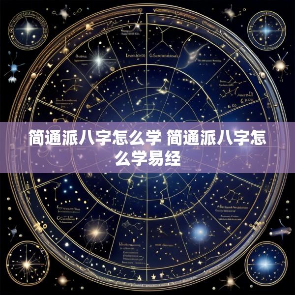 简通派八字怎么学 简通派八字怎么学易经