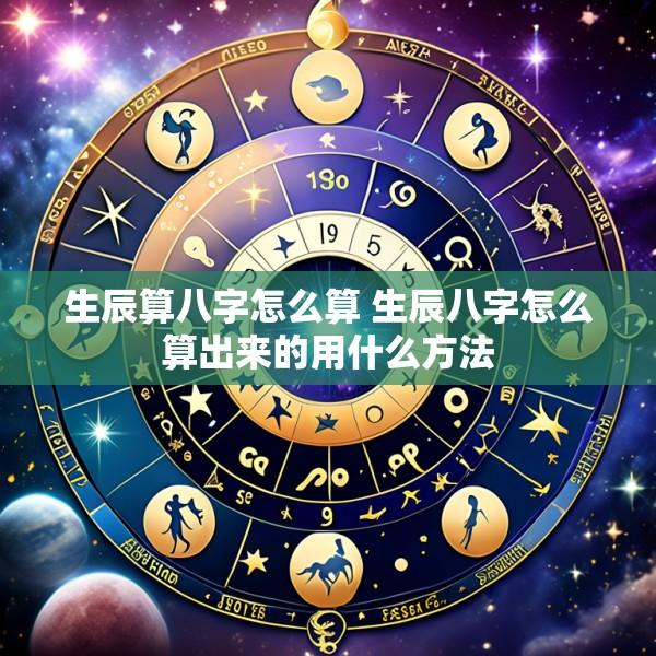 生辰算八字怎么算 生辰八字怎么算出来的用什么方法