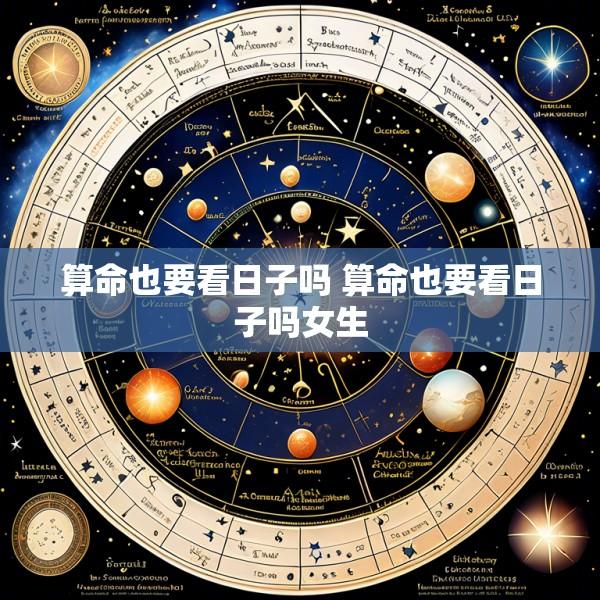 算命也要看日子吗 算命也要看日子吗女生