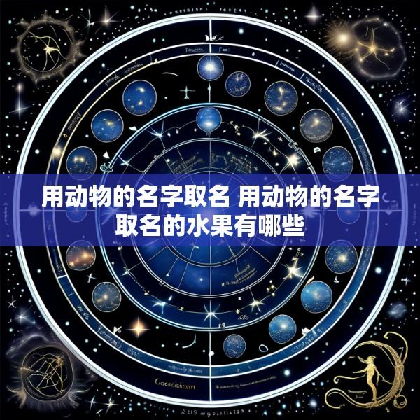 用动物的名字取名 用动物的名字取名的水果有哪些