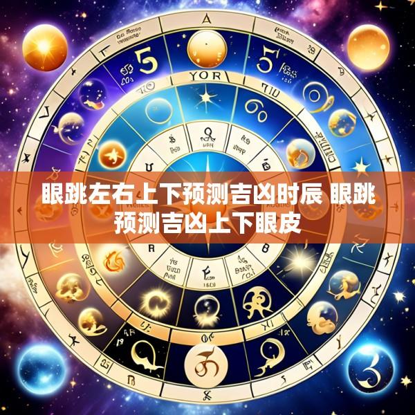 眼跳左右上下预测吉凶时辰 眼跳预测吉凶上下眼皮