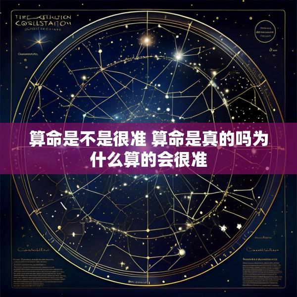 算命是不是很准 算命是真的吗为什么算的会很准