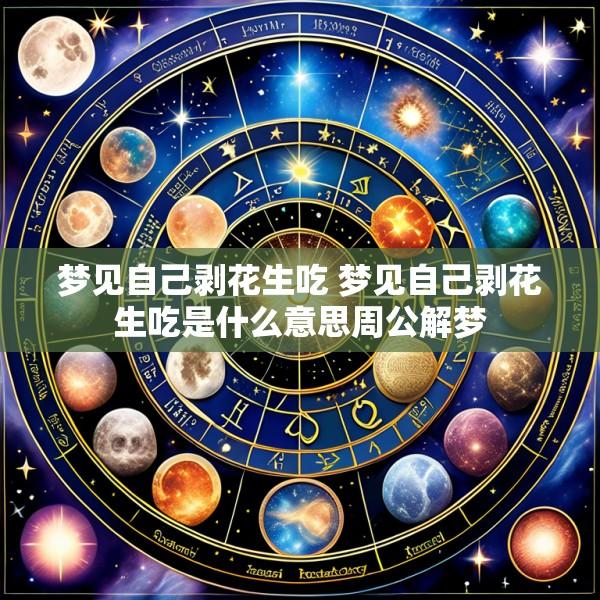 梦见自己剥花生吃 梦见自己剥花生吃是什么意思周公解梦