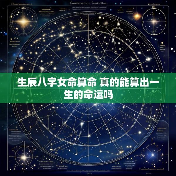 生辰八字女命算命 真的能算出一生的命运吗