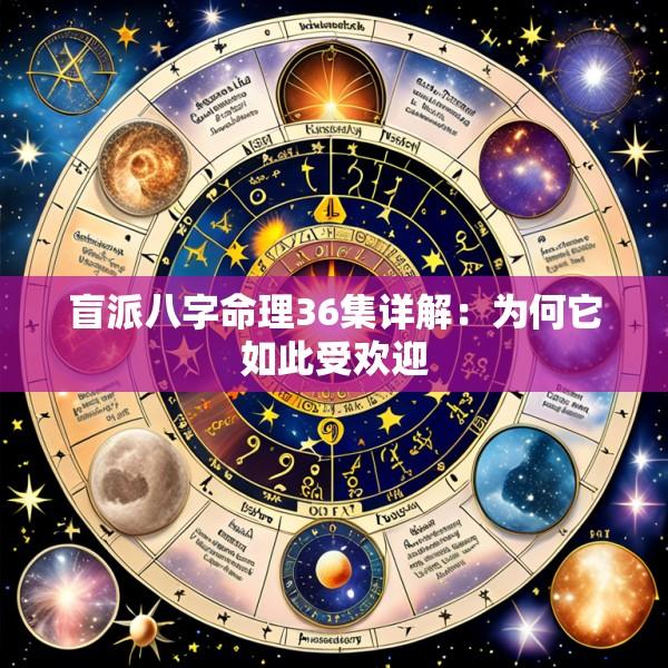 盲派八字命理36集详解：为何它如此受欢迎
