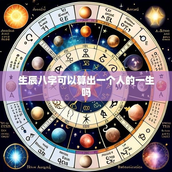 生辰八字可以算出一个人的一生吗