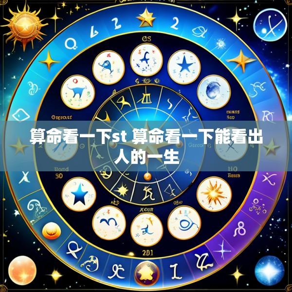 算命看一下st 算命看一下能看出人的一生