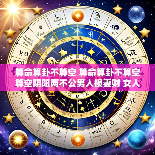 算命算卦不算空 算命算卦不算空算空阴阳两不公男人损妻财 女人伤老公