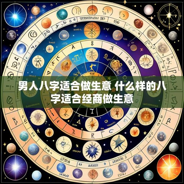男人八字适合做生意 什么样的八字适合经商做生意