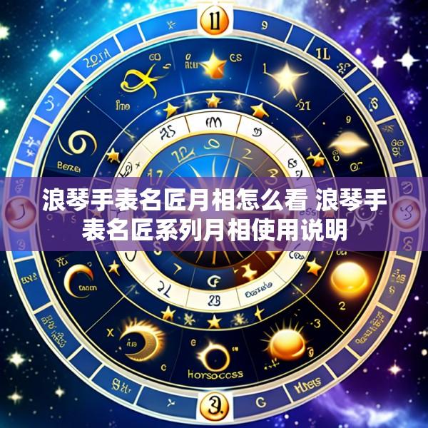 浪琴手表名匠月相怎么看 浪琴手表名匠系列月相使用说明