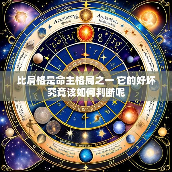 比肩格是命主格局之一 它的好坏究竟该如何判断呢