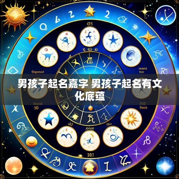 男孩子起名嘉字 男孩子起名有文化底蕴