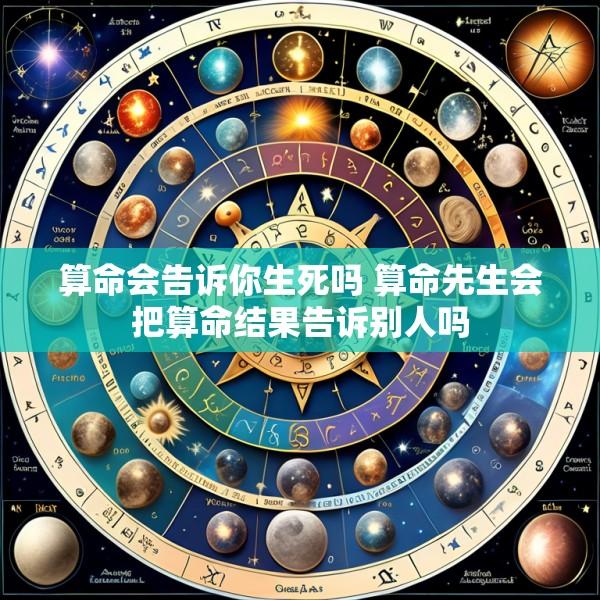 算命会告诉你生死吗 算命先生会把算命结果告诉别人吗