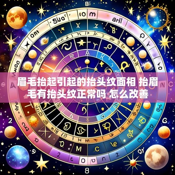 眉毛抬起引起的抬头纹面相 抬眉毛有抬头纹正常吗 怎么改善