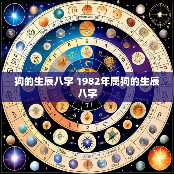 狗的生辰八字 1982年属狗的生辰八字
