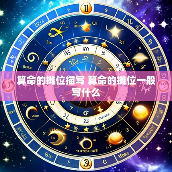 算命的摊位描写 算命的摊位一般写什么
