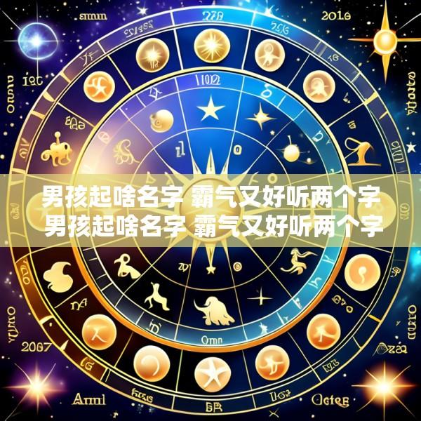 男孩起啥名字 霸气又好听两个字 男孩起啥名字 霸气又好听两个字的名字