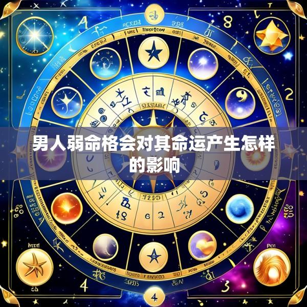 男人弱命格会对其命运产生怎样的影响