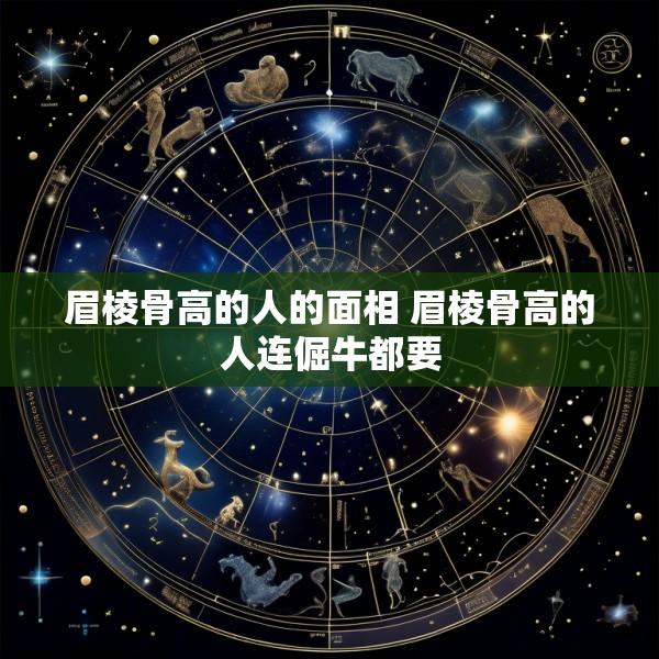 眉棱骨高的人的面相 眉棱骨高的人连倔牛都要