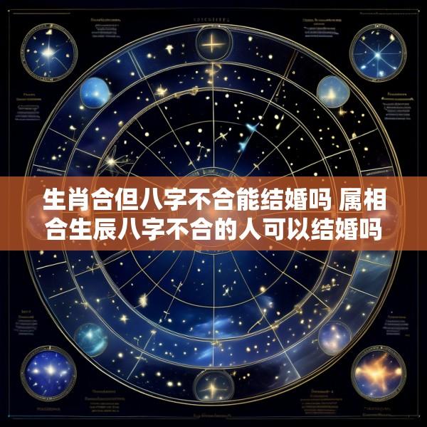 生肖合但八字不合能结婚吗 属相合生辰八字不合的人可以结婚吗
