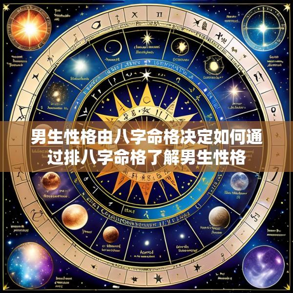 男生性格由八字命格决定如何通过排八字命格了解男生性格