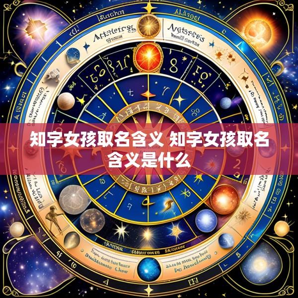 知字女孩取名含义 知字女孩取名含义是什么