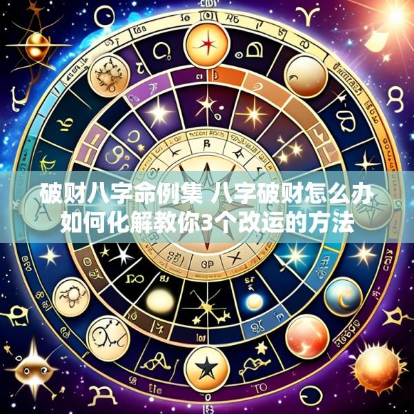 破财八字命例集 八字破财怎么办如何化解教你3个改运的方法