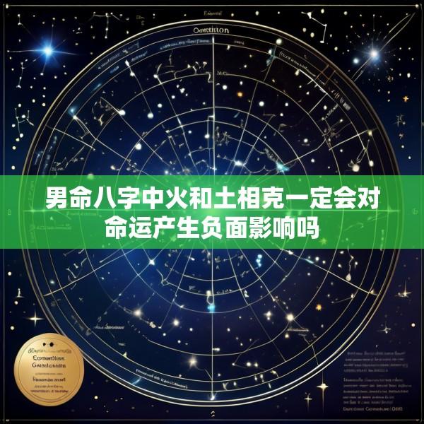 男命八字中火和土相克一定会对命运产生负面影响吗