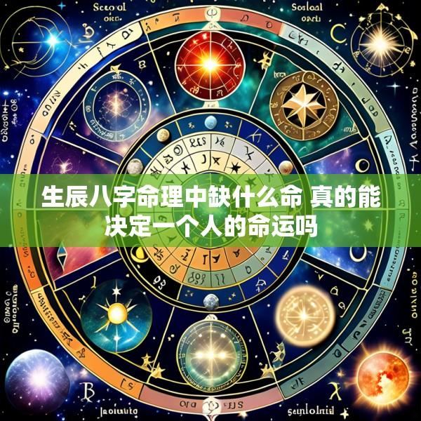 生辰八字命理中缺什么命 真的能决定一个人的命运吗