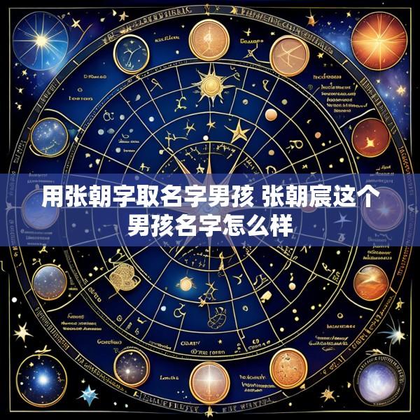 用张朝字取名字男孩 张朝宸这个男孩名字怎么样