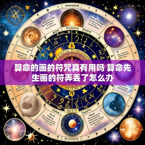算命的画的符咒真有用吗 算命先生画的符弄丢了怎么办