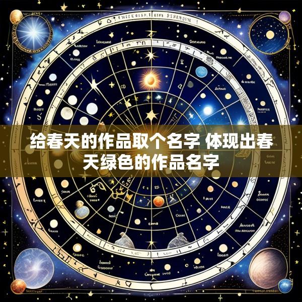 给春天的作品取个名字 体现出春天绿色的作品名字