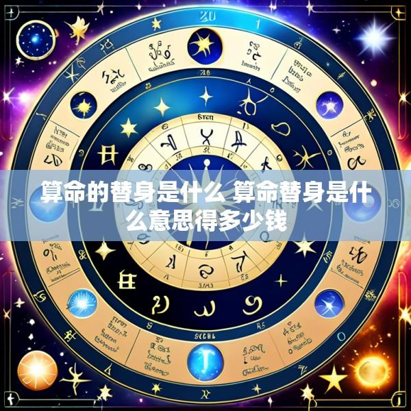 算命的替身是什么 算命替身是什么意思得多少钱