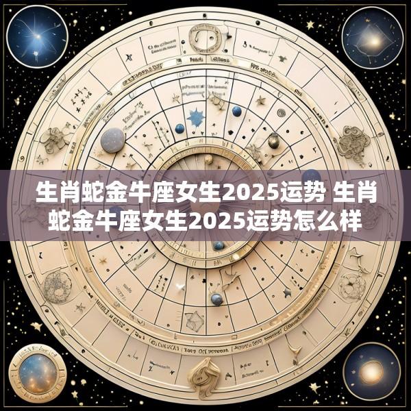 生肖蛇金牛座女生2025运势 生肖蛇金牛座女生2025运势怎么样