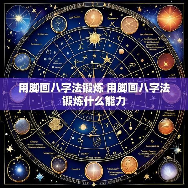 用脚画八字法锻炼 用脚画八字法锻炼什么能力