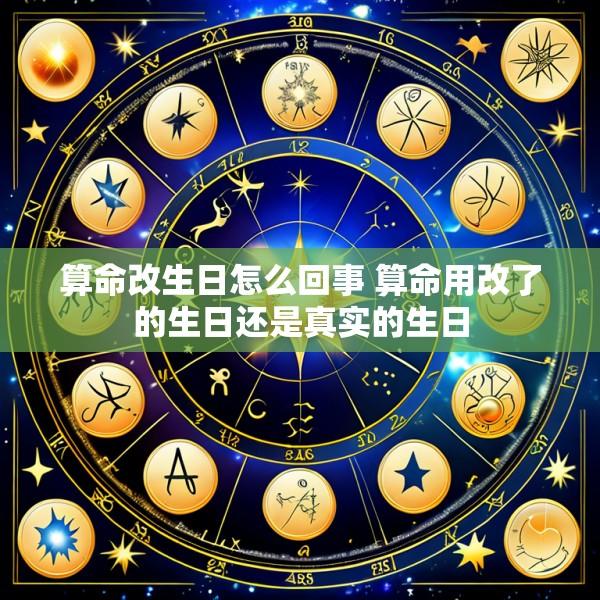 算命改生日怎么回事 算命用改了的生日还是真实的生日