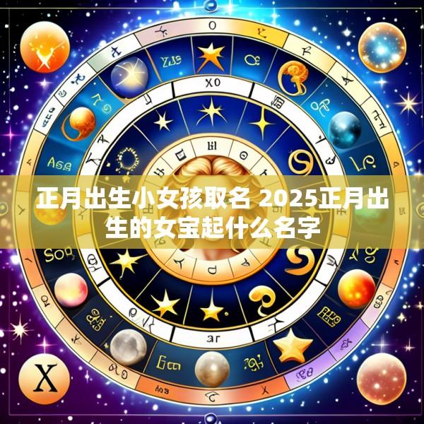 正月出生小女孩取名 2025正月出生的女宝起什么名字