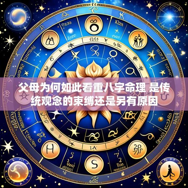 父母为何如此看重八字命理 是传统观念的束缚还是另有原因