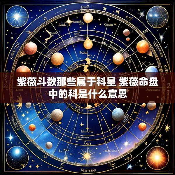 紫薇斗数那些属于科星 紫薇命盘中的科是什么意思