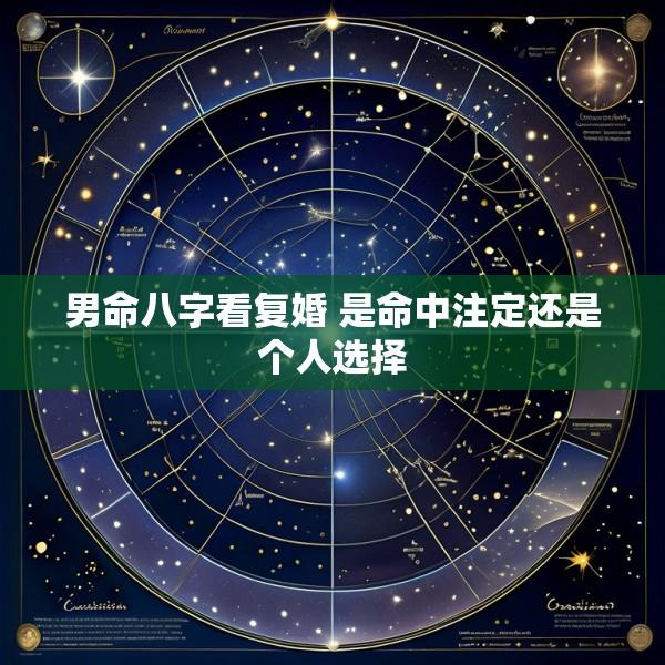 男命八字看复婚 是命中注定还是个人选择