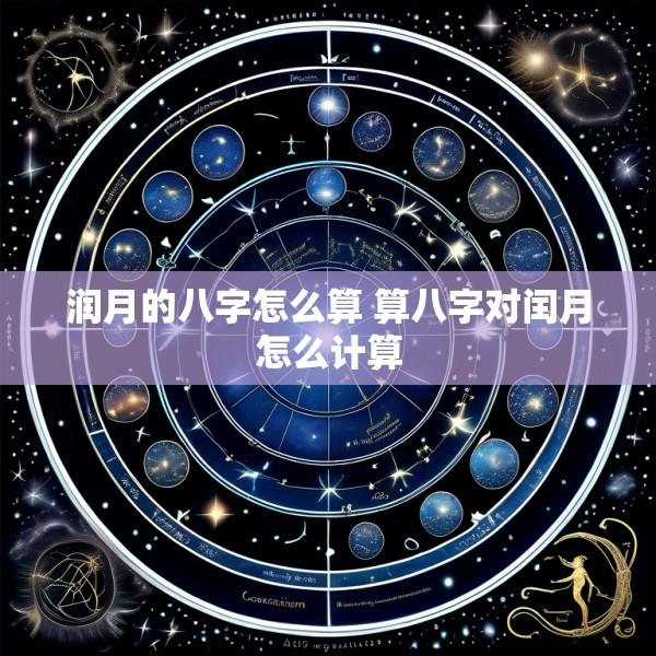 润月的八字怎么算 算八字对闰月怎么计算