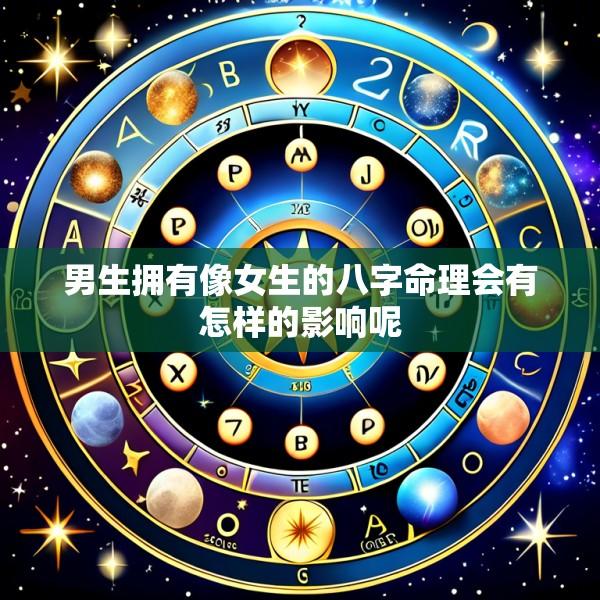 男生拥有像女生的八字命理会有怎样的影响呢