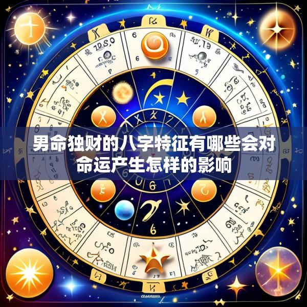 男命独财的八字特征有哪些会对命运产生怎样的影响